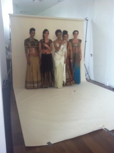 Backstage shooting the front cover of Asian Woman